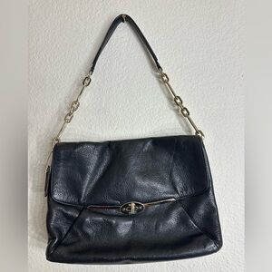 Black Leather Shoulder Bag